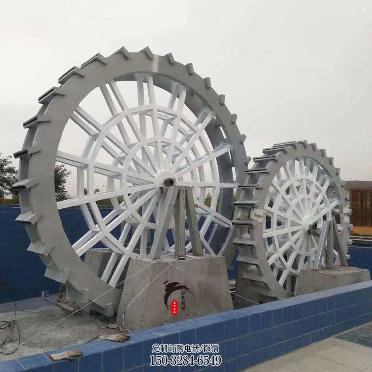 阳铸造齿轮雕塑 中式村口机械雕塑 景观工业雕塑