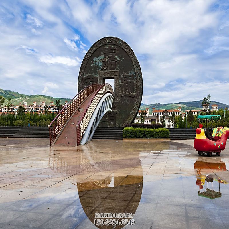 遂宁步行街古币雕塑 游乐场铜币雕塑 铸造雕塑 遂宁步行街古币雕塑 游乐场铜币雕塑 铸造雕塑