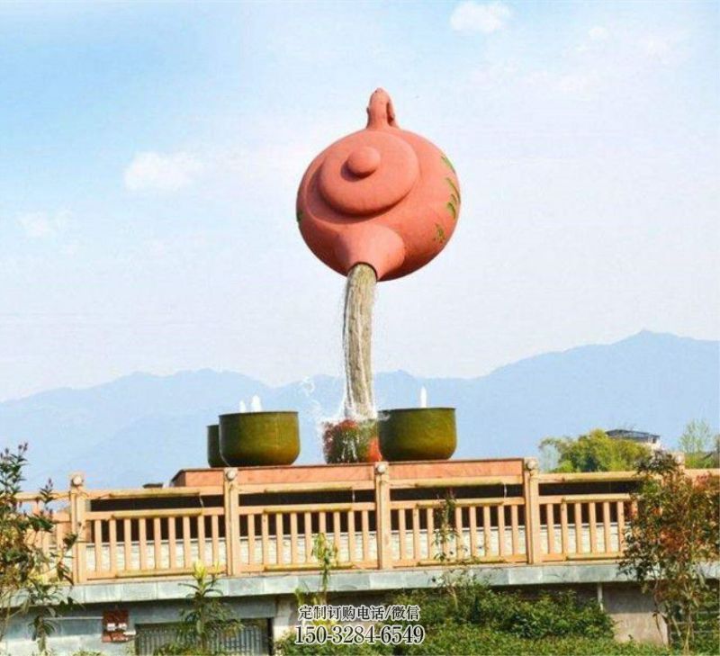 泸州公园天壶雕塑工厂,不锈钢材质,圆雕形式 泸州公园天壶雕塑工厂,不锈钢材质,圆雕形式